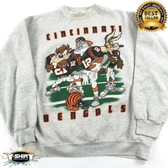 Sweatshirt Funny Bengals Shirts Vintage Cincinnati Bengals Looney